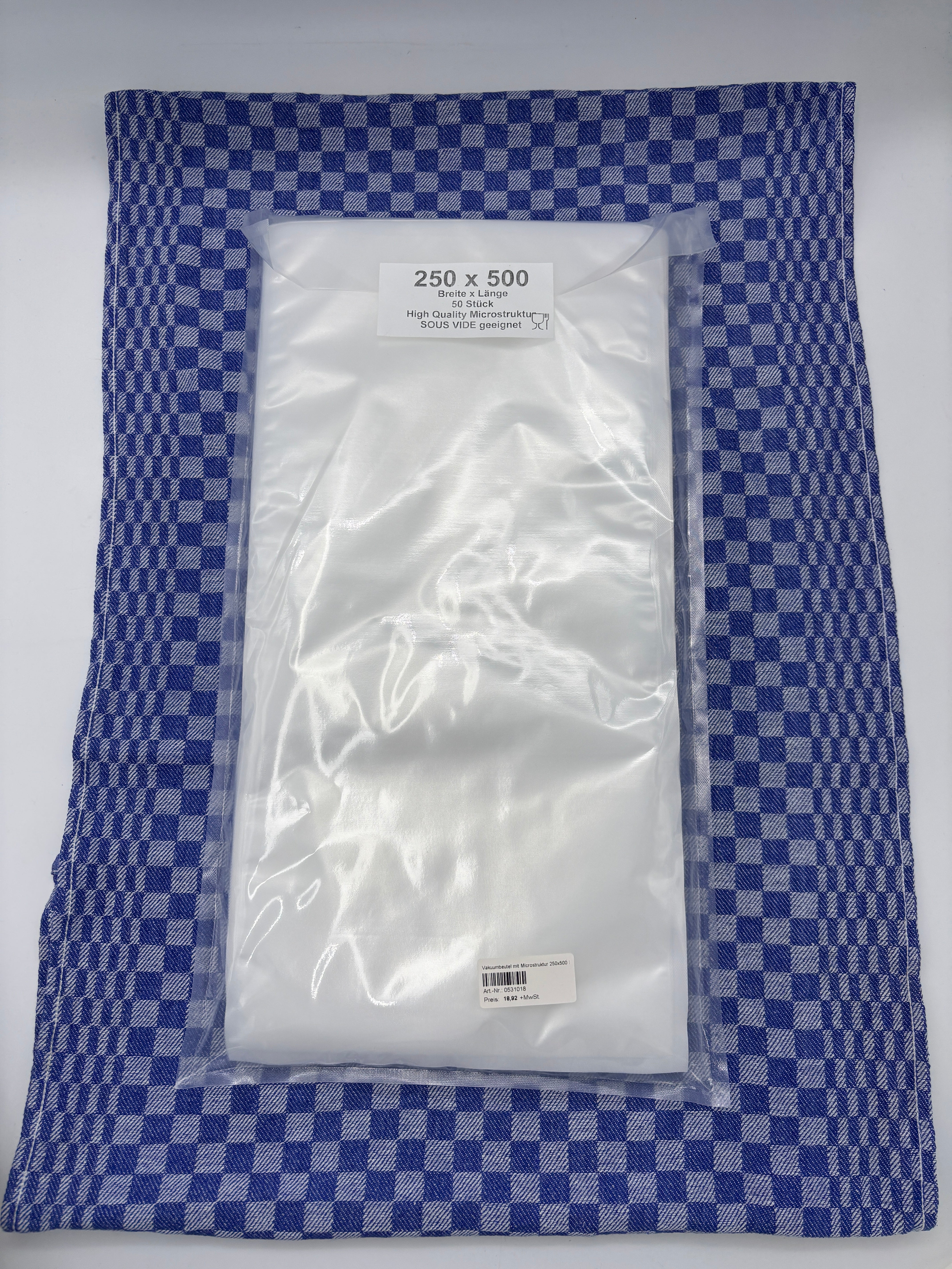 Strukturbeutel 90µ - 250x500