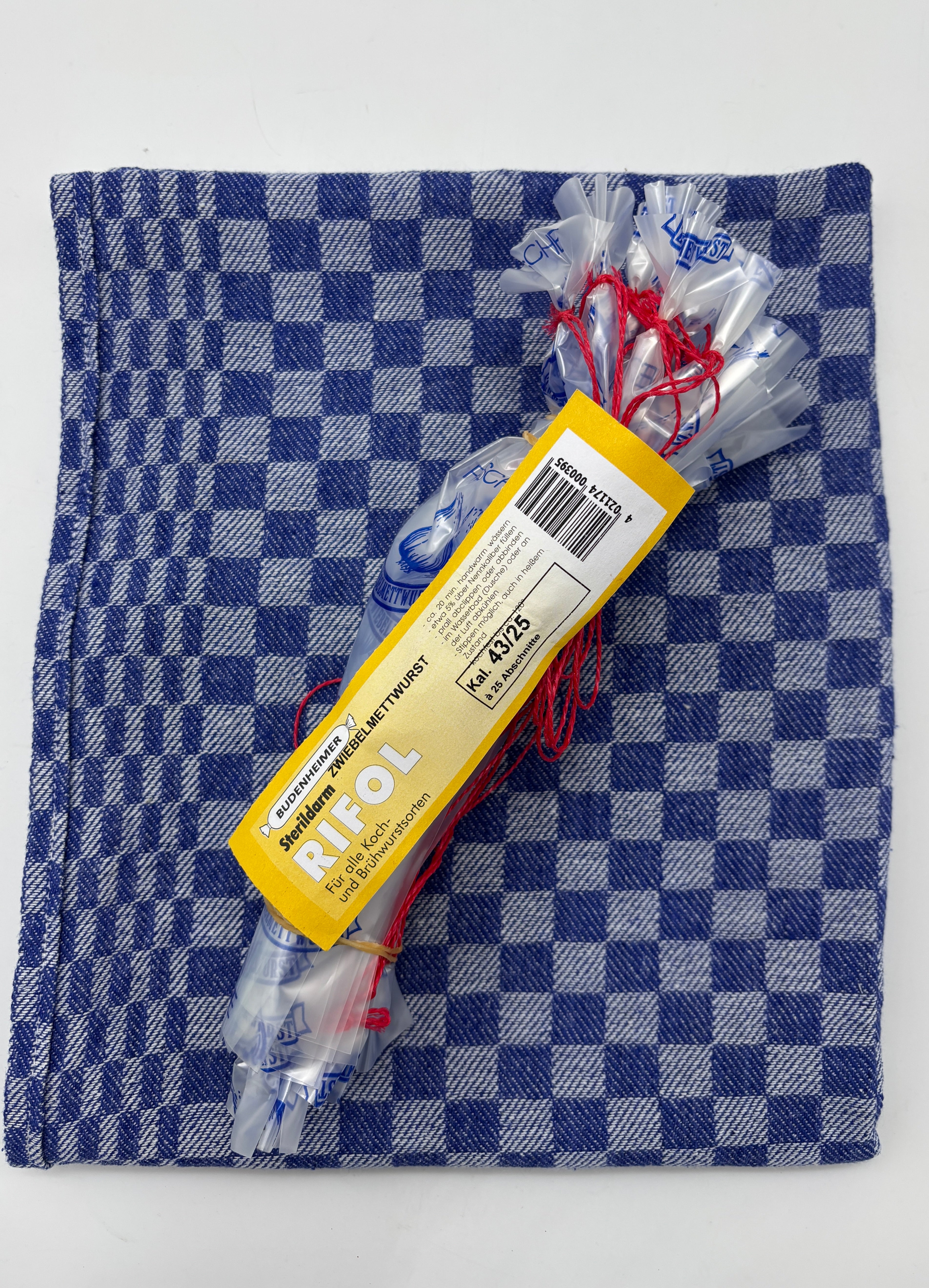 Sterildarm KAL. 43/25 Zwiebelmettwurst á 25 Stück im Bund