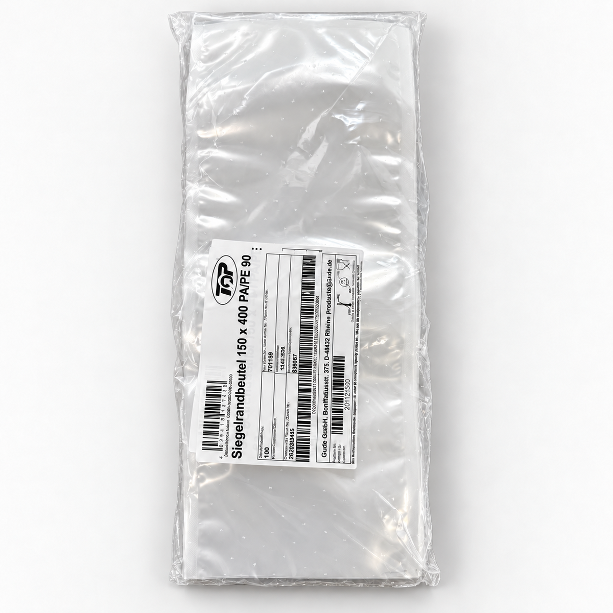 Siegelrandbeutel 150x400, 90 µm
