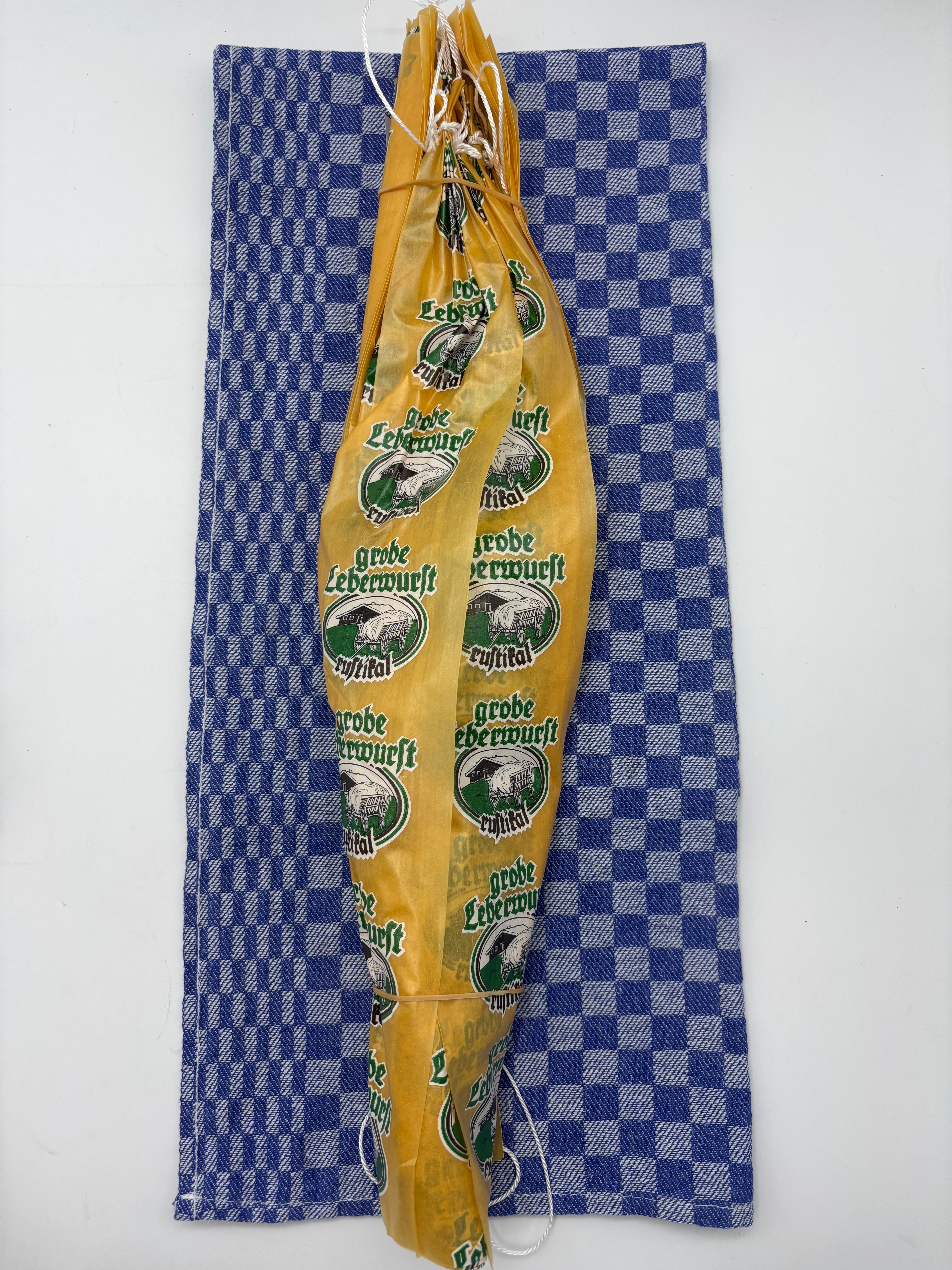 Faserdarm KAL. 60/50 Druck Grobe Leberwurst RAUCHFÄRBIG á 25 Stk/Bd