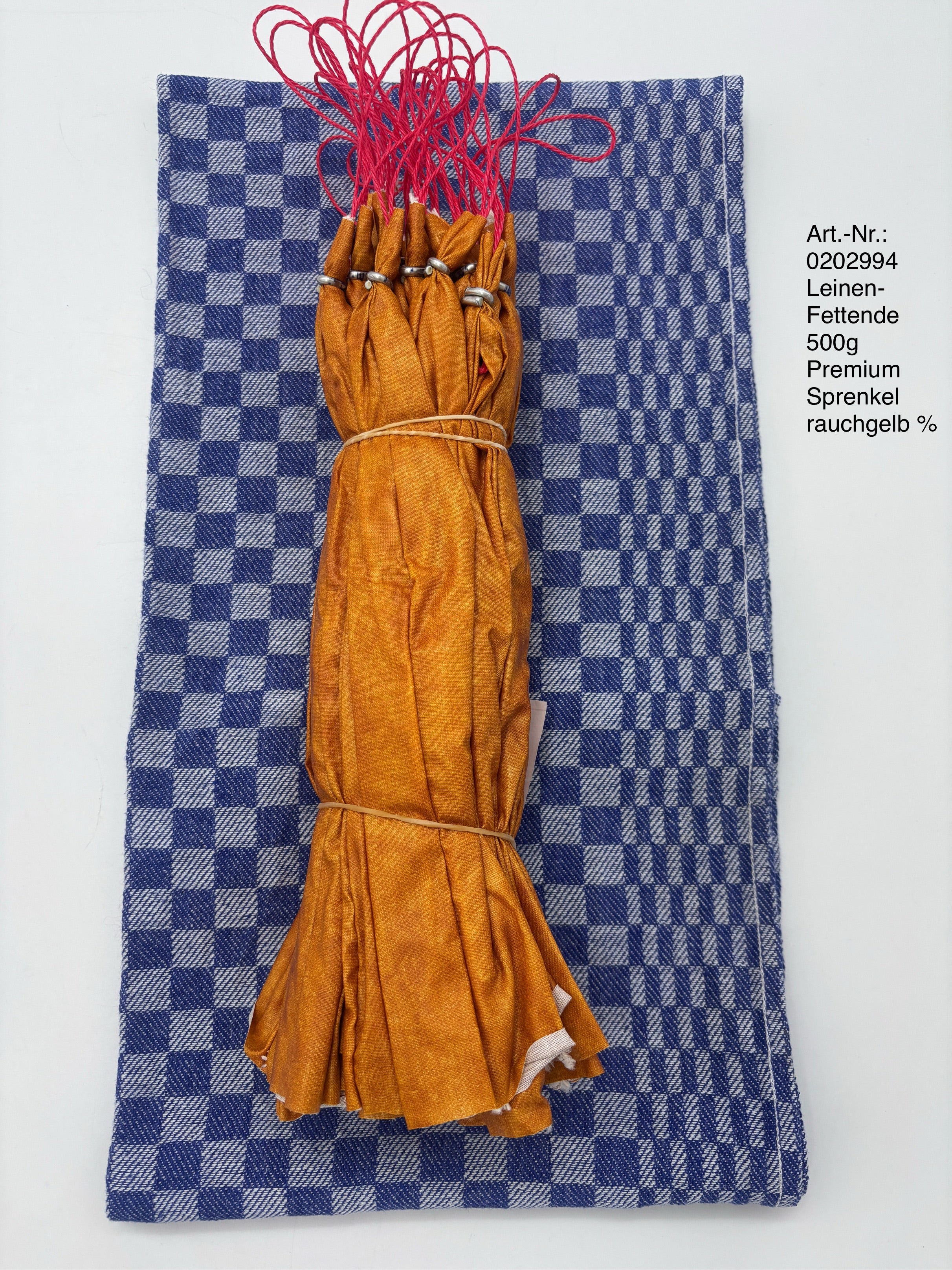 Leinendarm 500g Premium Sprenkel rauchgelb