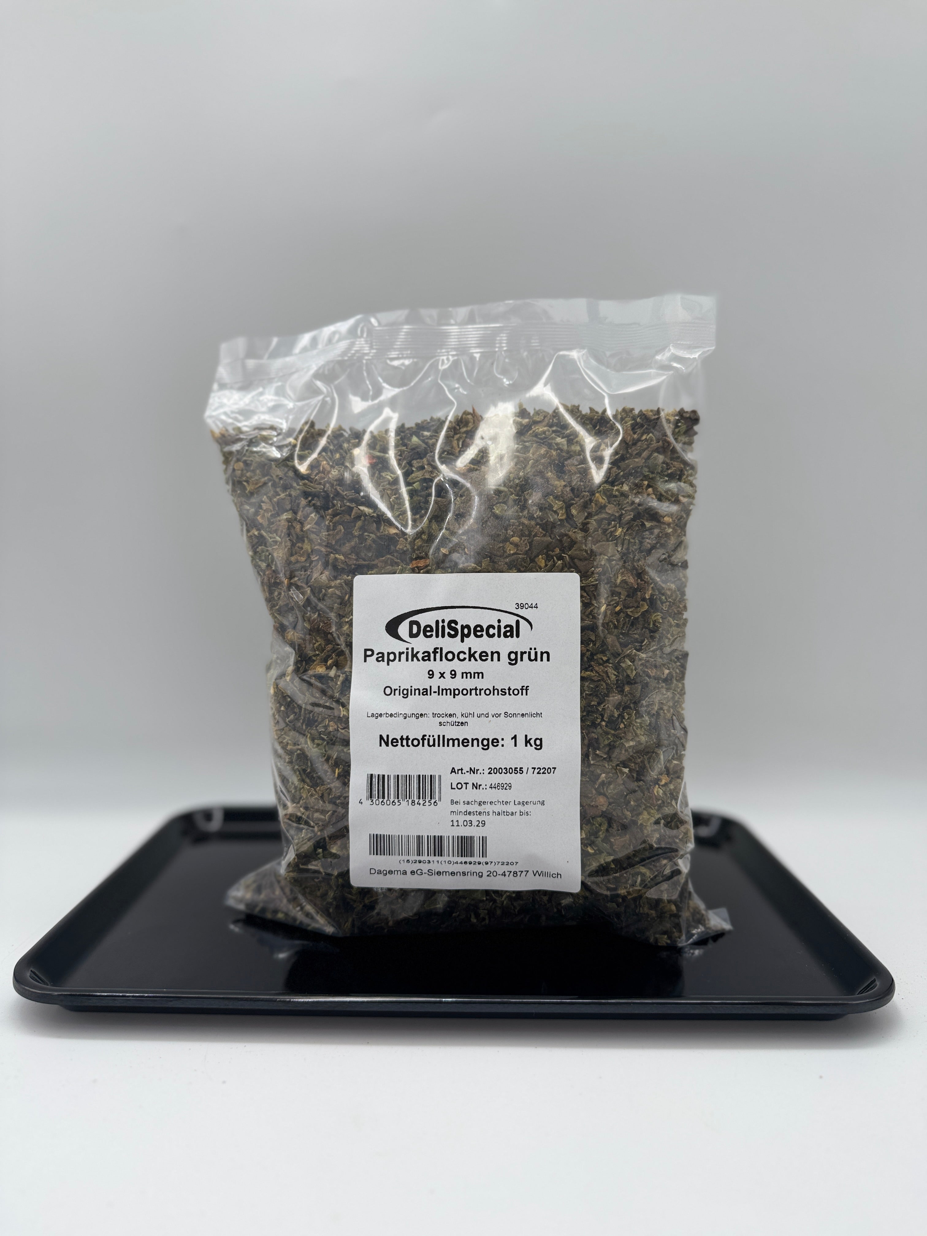 Paprikaflocken Grün