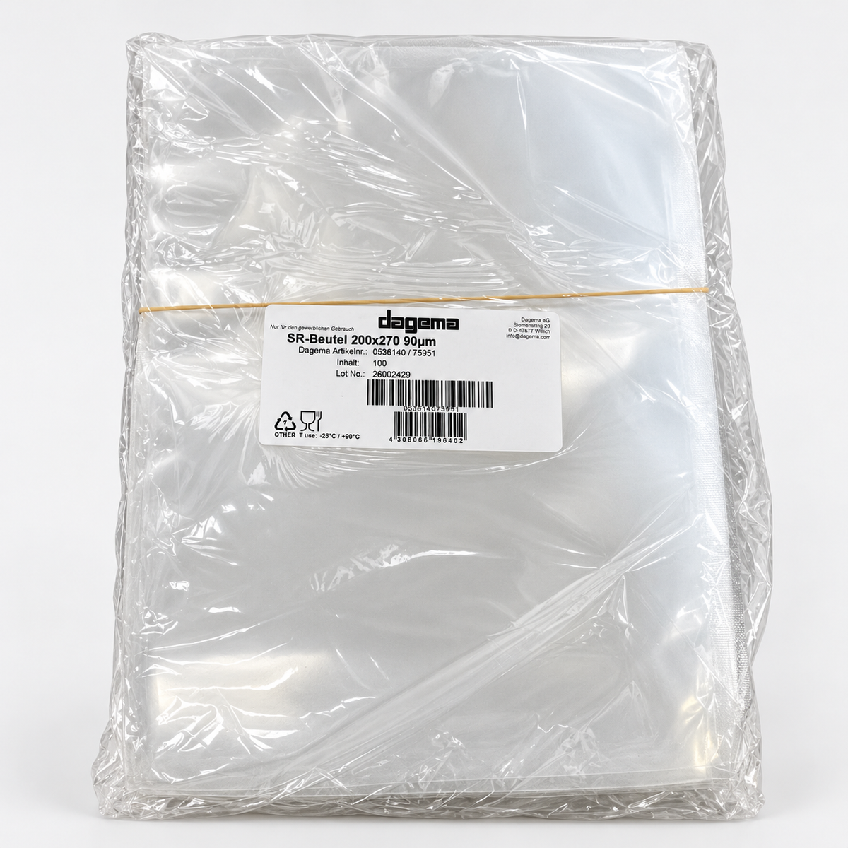 Siegelrandbeutel 200x270, 90 µm