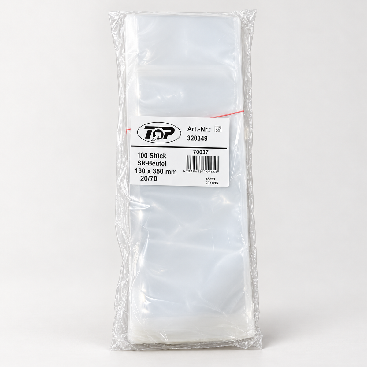 Siegelrandbeutel 130x350, 90µm
