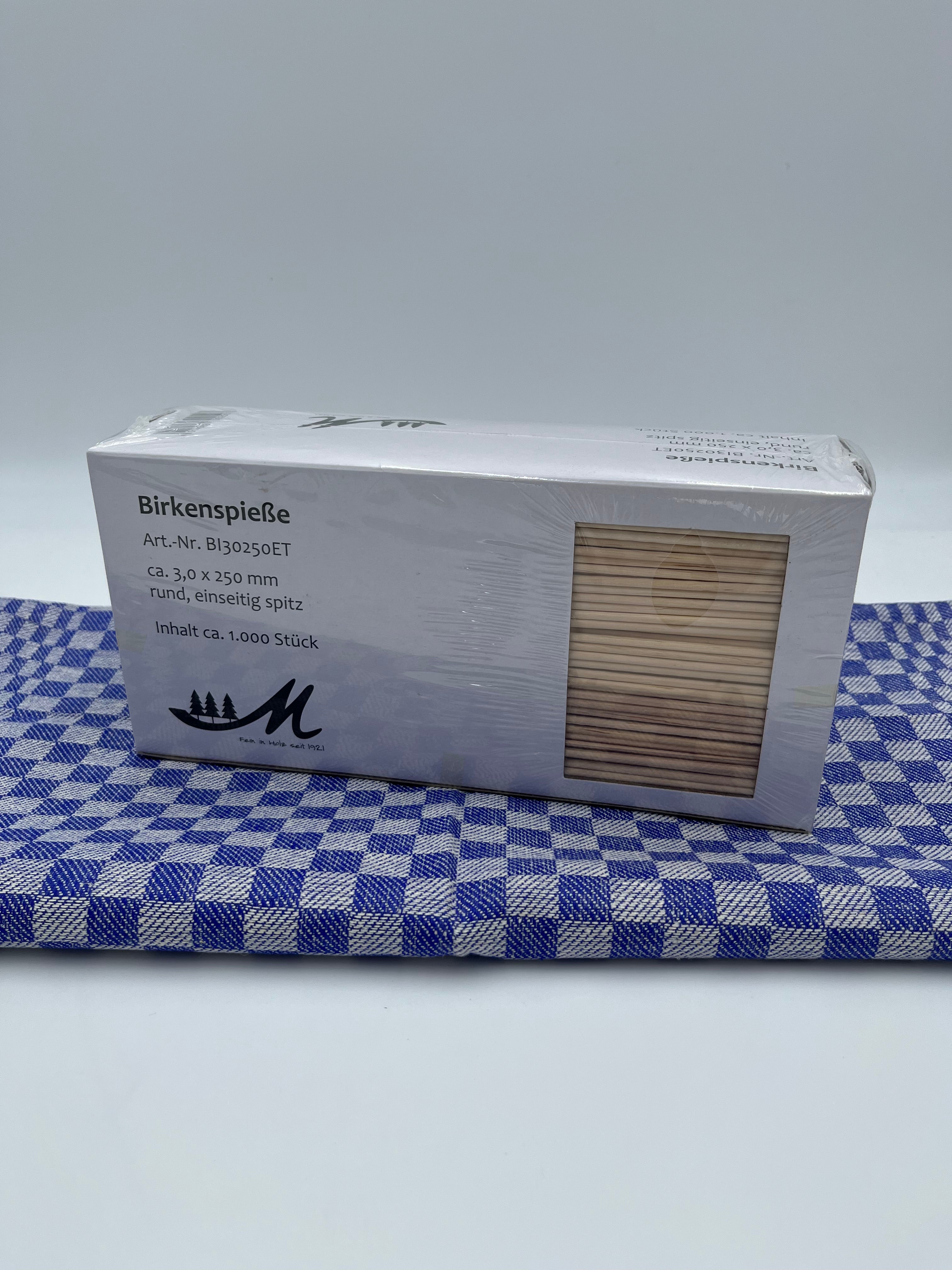 Birkenspieße verschiedene Größen