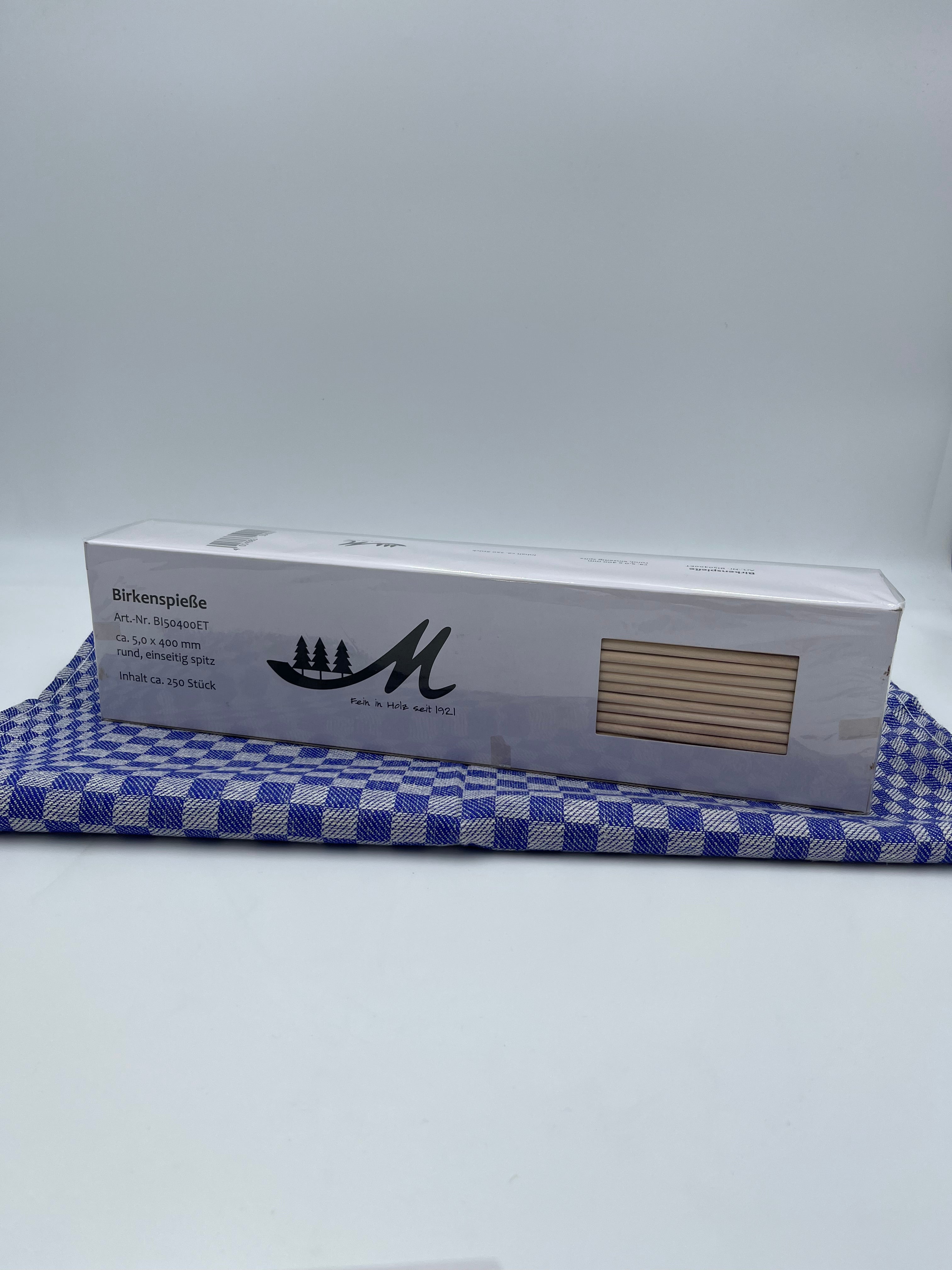 Birkenspieße verschiedene Größen